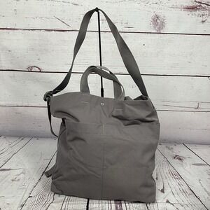 COS Gray Minimalist Canvas Tote Shoulder Bag Work Travel Unisex Modern